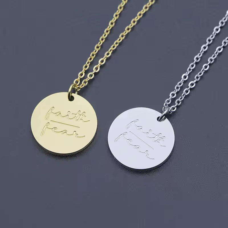 Faith Over Fear Necklace